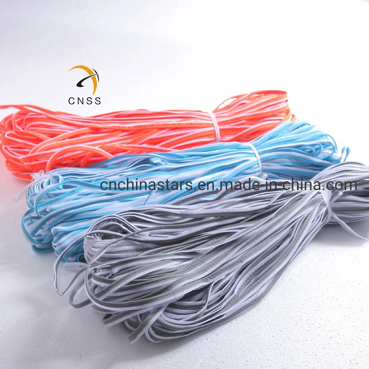 High Visibility Customized Colored Retro Reflective Piping and Binding Tape for Clothing