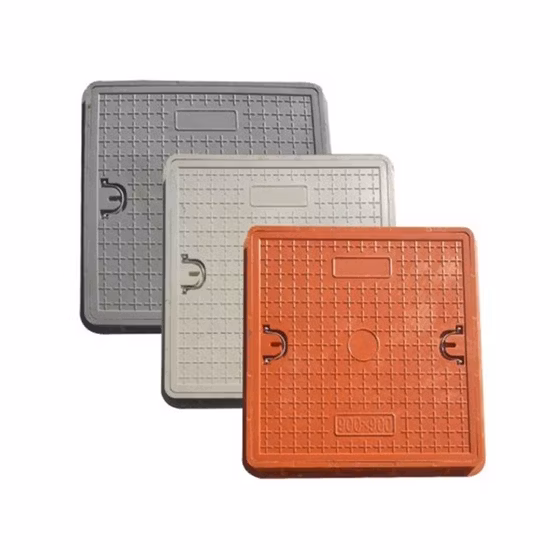 Square Manhole Cover En124 C250 D400 Composite Manhole Covers with Ring Lifter Shape Customized