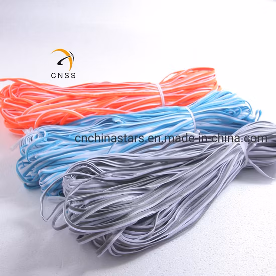 High Visibility Customized Colored Retro Reflective Piping and Binding Tape for Clothing