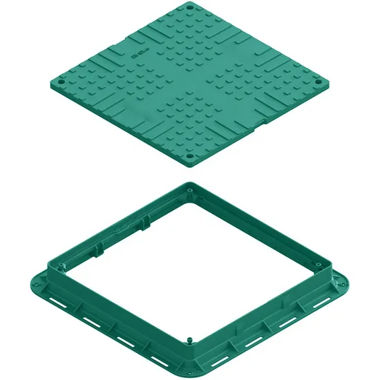 Square Manhole Cover En124 C250 D400 Composite Manhole Covers with Ring Lifter Shape Customized